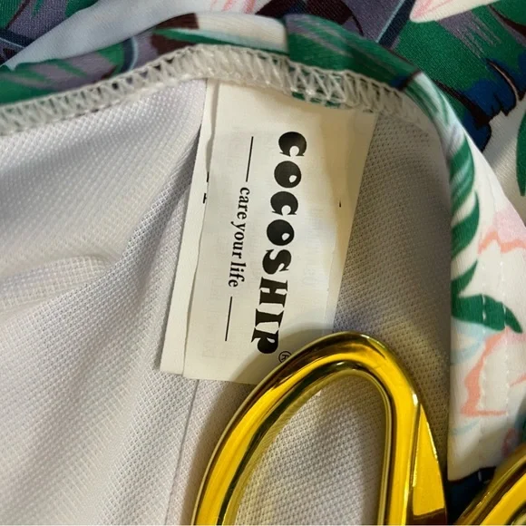 NWT CocoShip size XL green tropical bikini swimsuit - Picture 11 of 11